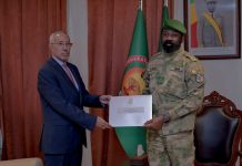 رسالة من الرئيس غزواني إلى عاصيمي غويتا تتناول التعاون بين موريتانيا ومالي